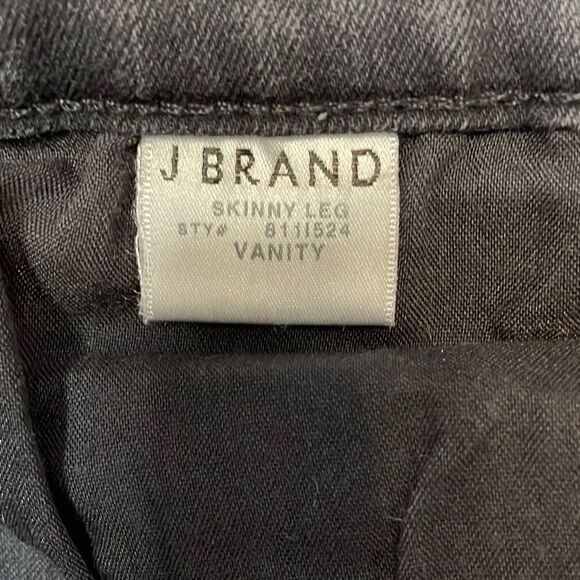 J Brand Vanity Skinny Black Jeans, Size 28 - Picture 11 of 11